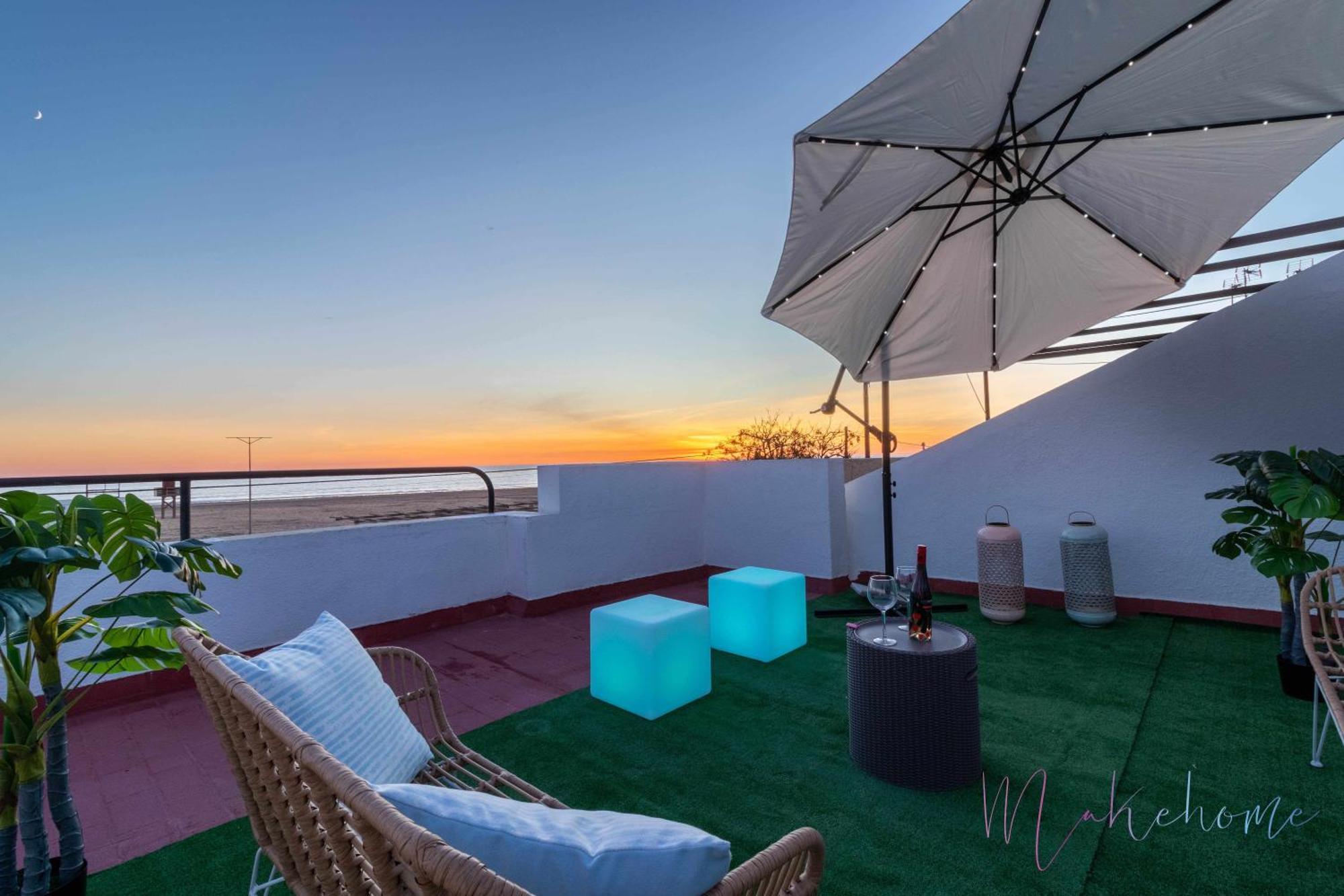 Chalet En La Misma Playa Punta Umbría Eksteriør billede